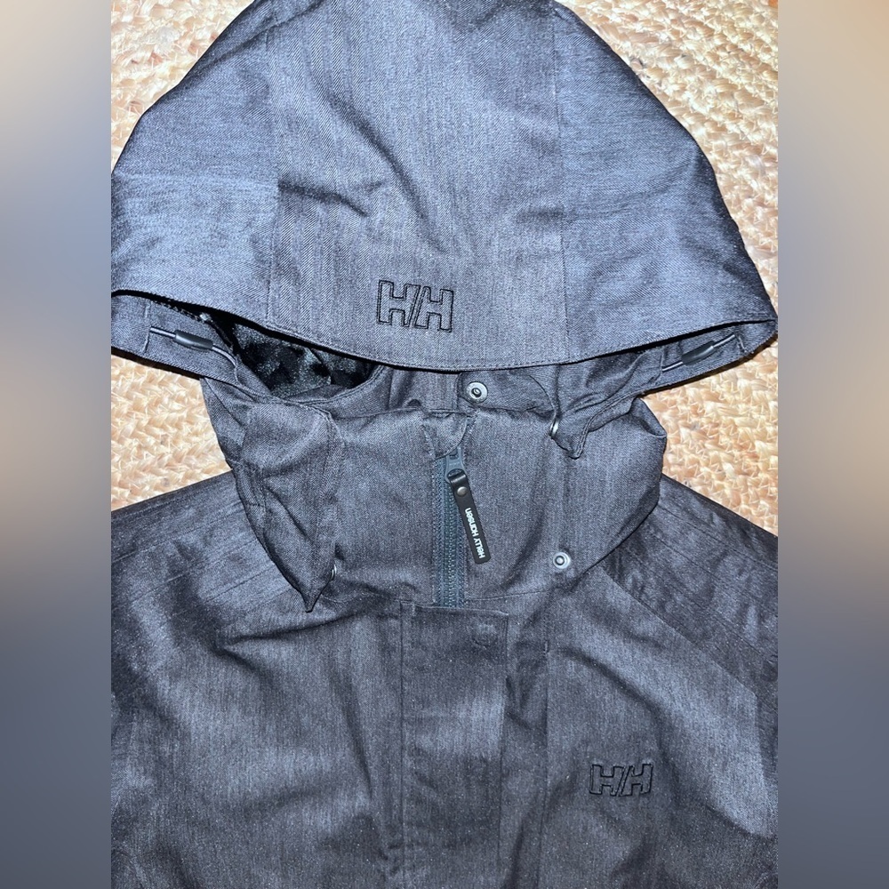 HellyHansen Blanchette Tech Performance SzS Grey WinterParka DoubleCollar NWOT​ - Picture 8 of 15